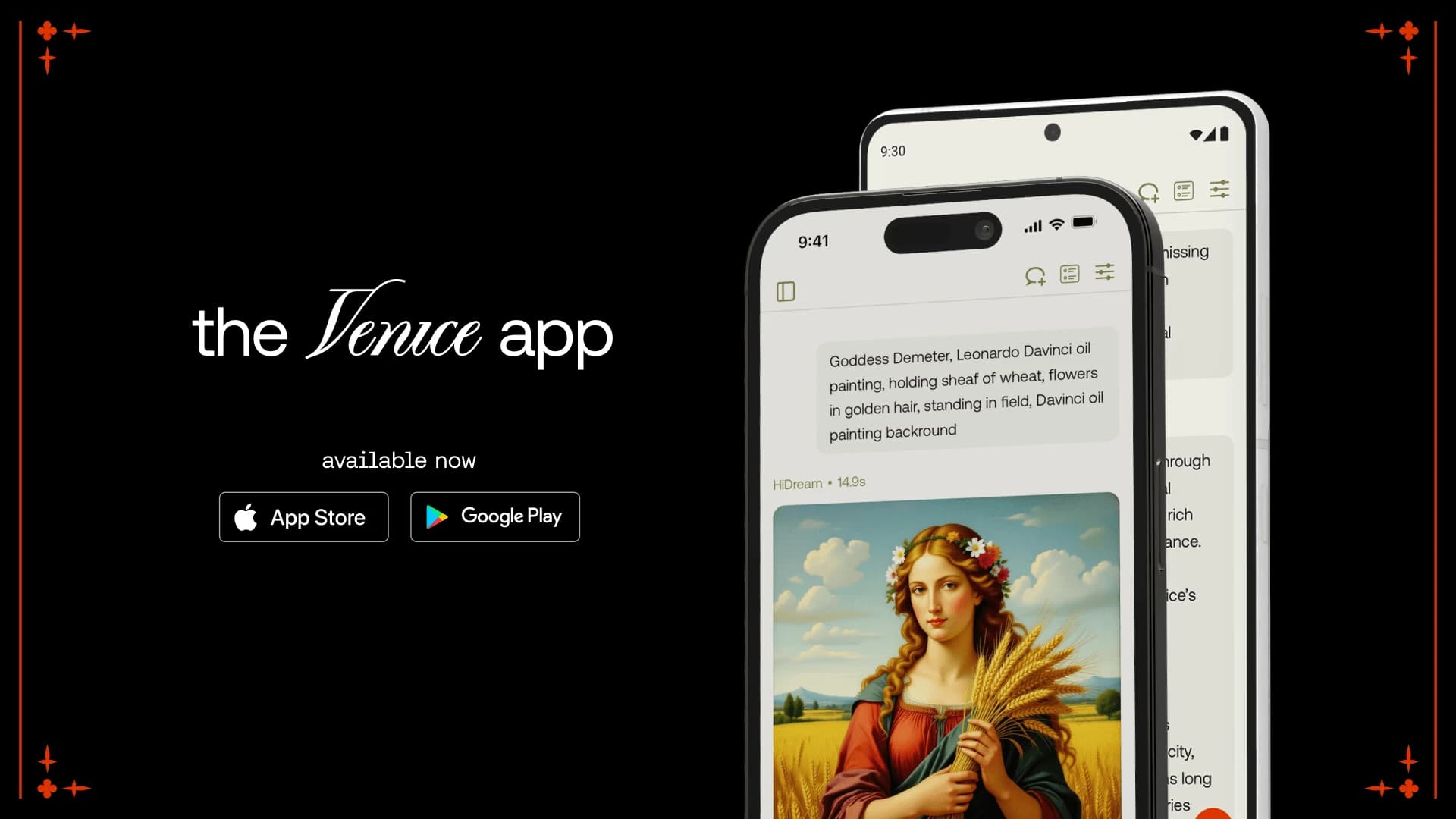 Venice mobile app launch banner